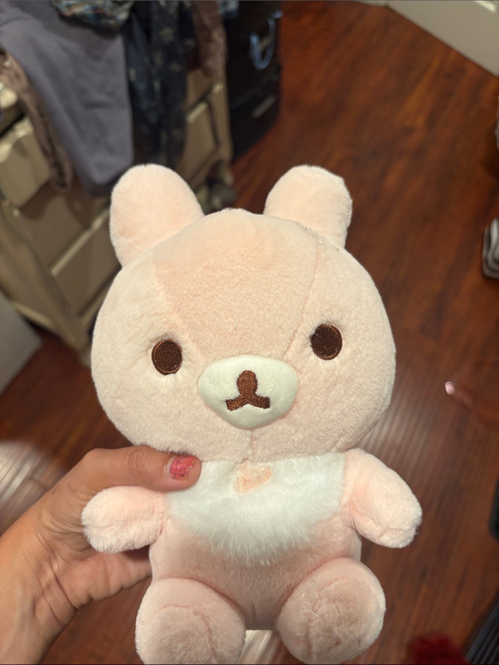Soft Pink Bear Plush Stuffed Animal